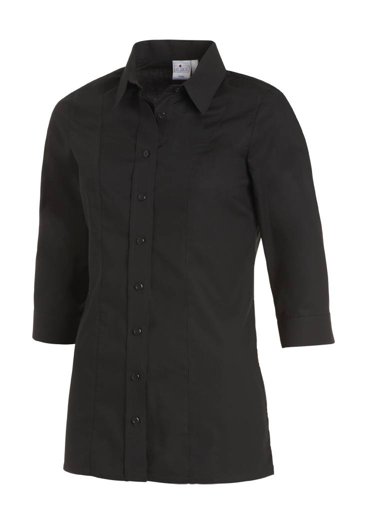 Bluse Teilungsnähte schwarz, Gr. 50