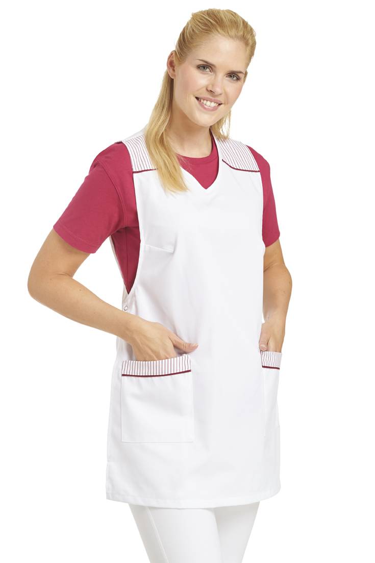 Überwurfschürze Damen weiß, Gr. I