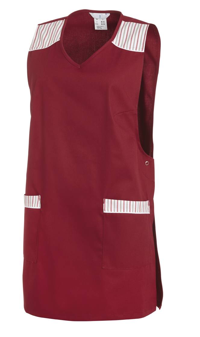 Überwurfschürze Damen bordeaux, Gr. I
