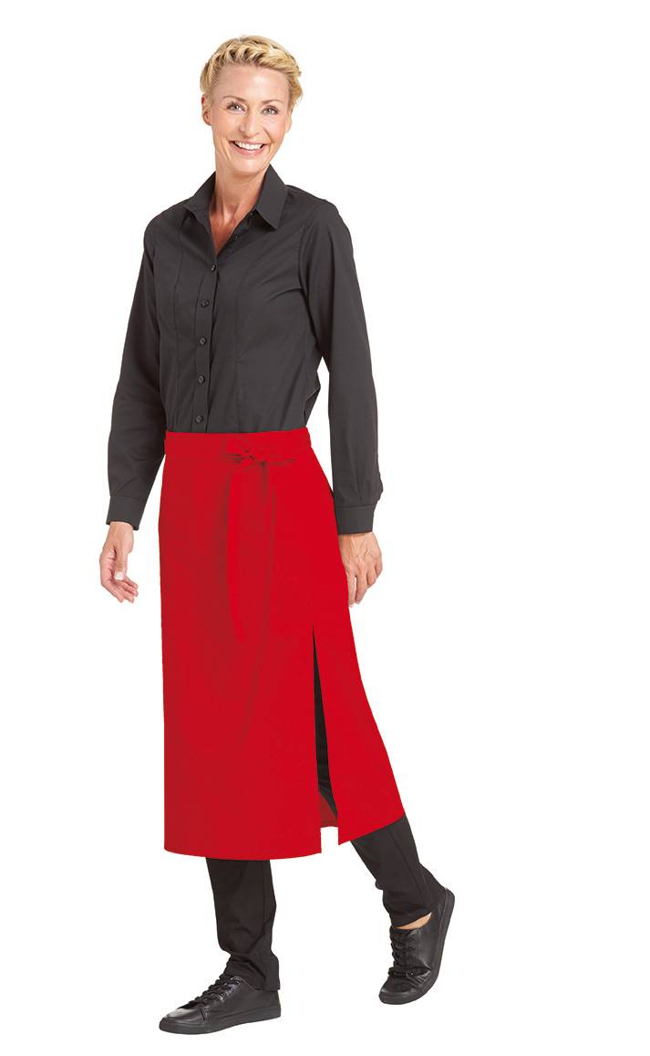 Vorbinder seitlicher Gehschlitz rot, Gr. 34