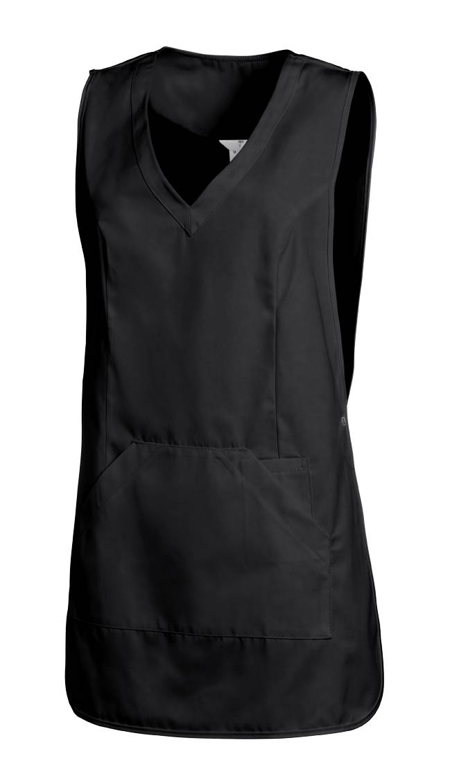 Überwurfschürze Damen schwarz, Gr. III