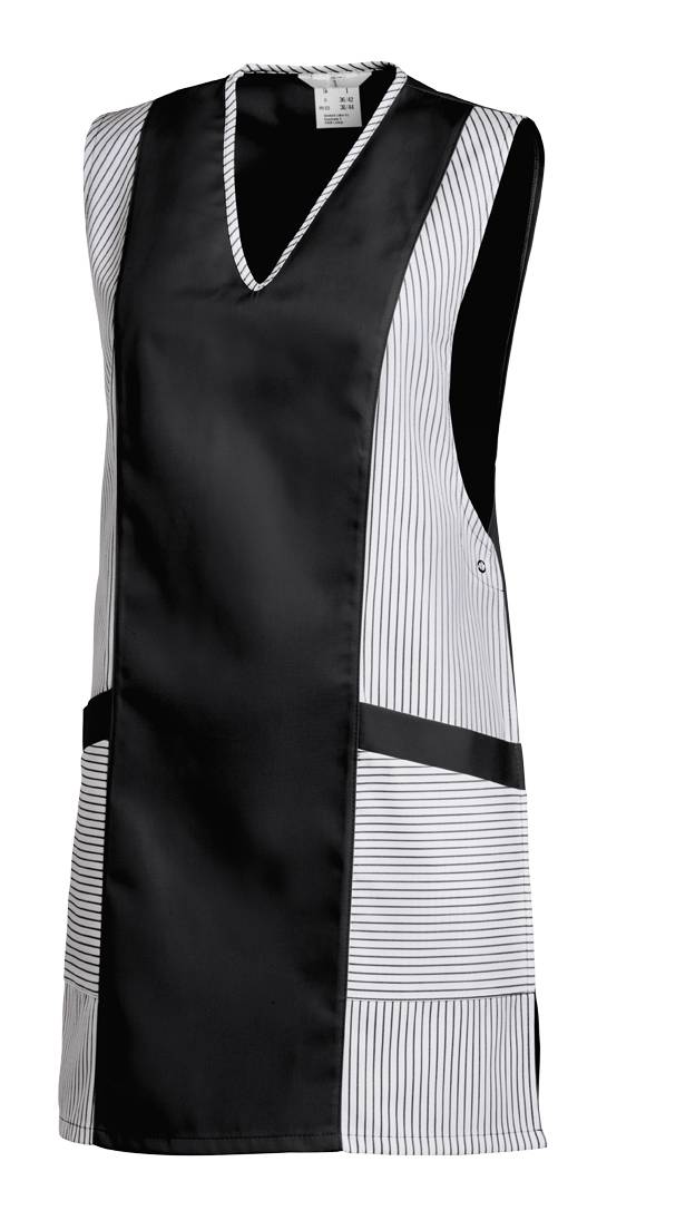 Überwurfschürze Damen schwarz, Gr. II