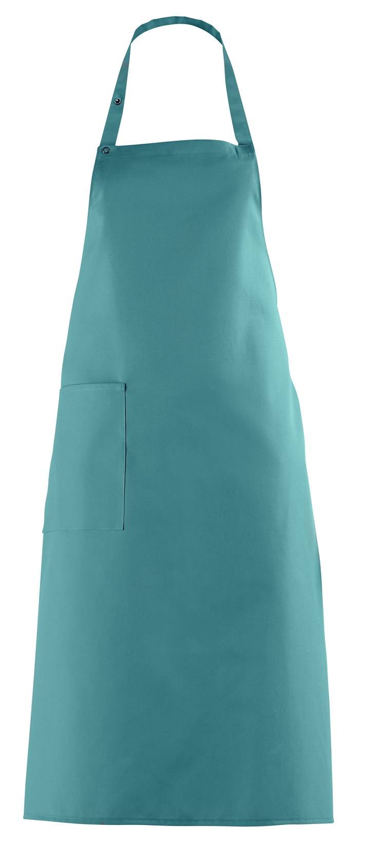 Latzschürze Druckknopfverschluss petrol, Gr. 34