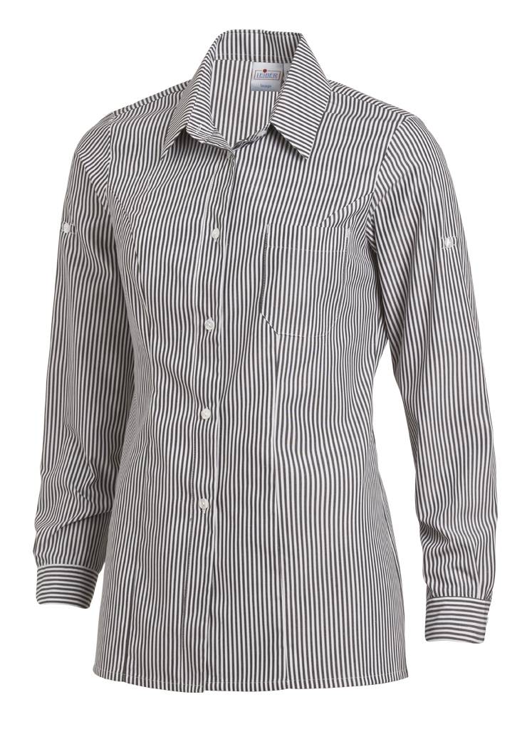 Bluse Teilungsnähte schwarz, Gr. 48