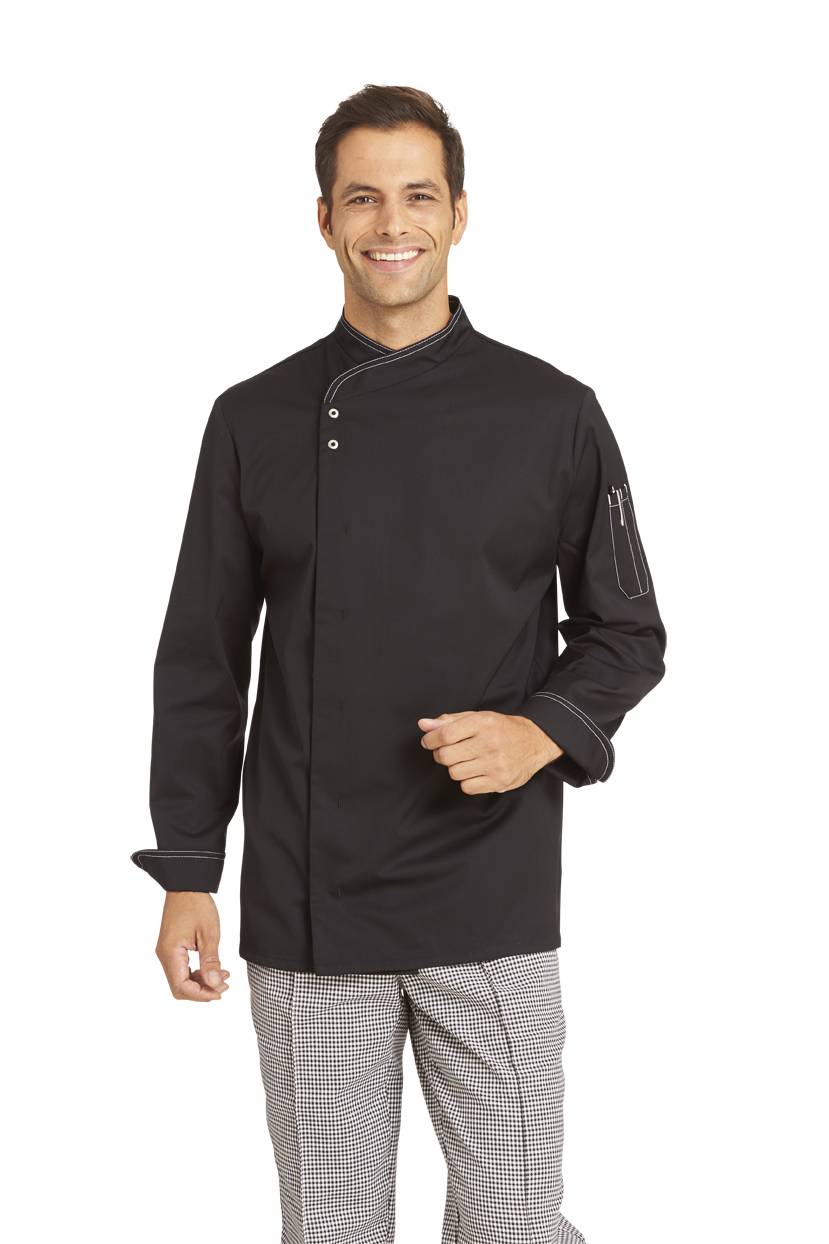 Kochjacke Herren schwarz, Gr. 60