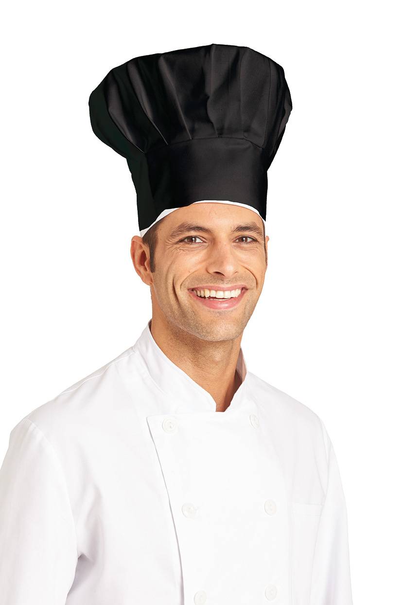 Kochhut Universalgroesse schwarz