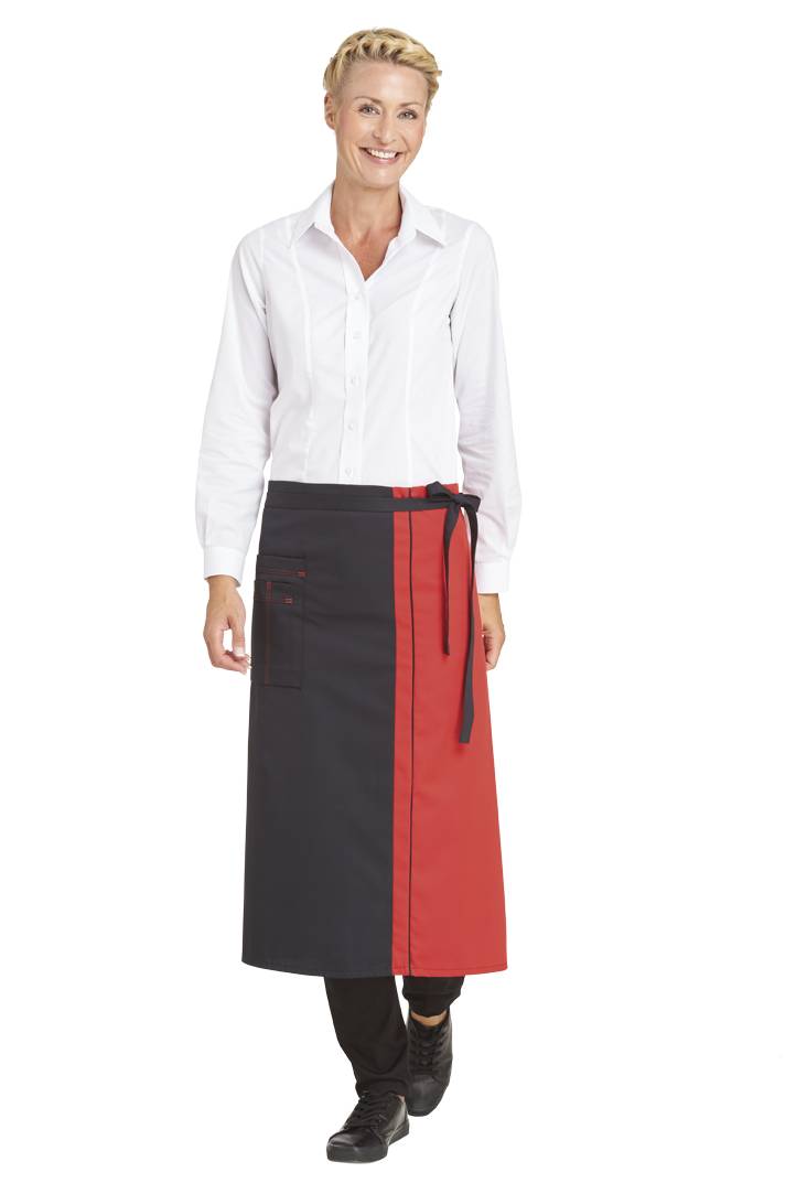 Vorbinder 2 Taschen schwarz/rot, Gr. 34