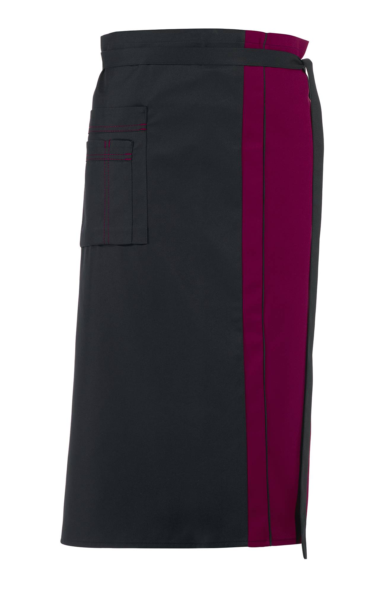 Vorbinder 2 Taschen schwarz/bordeaux, Gr. 34