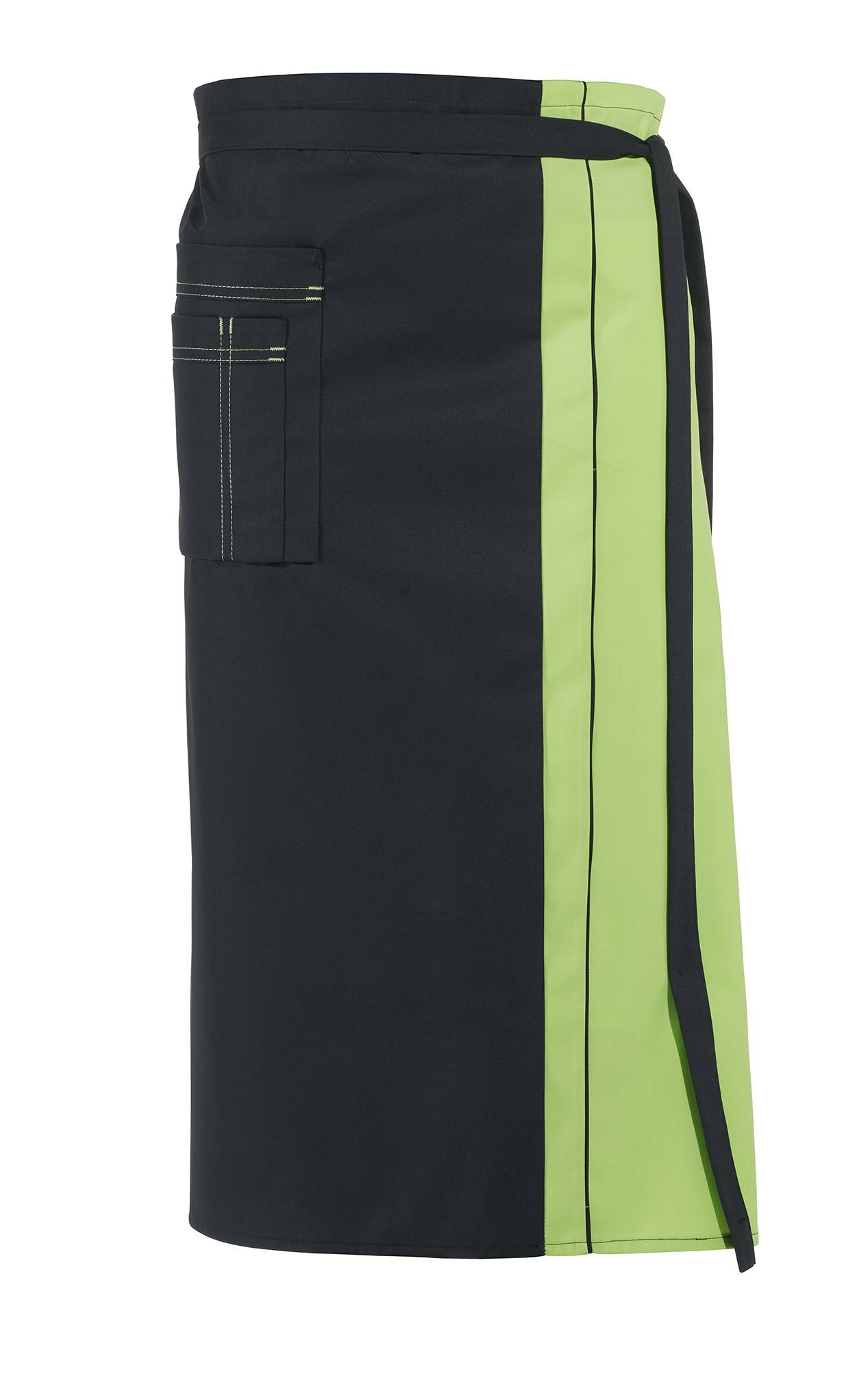 Vorbinder 2 Taschen schwarz/hellgrün, Gr. 34