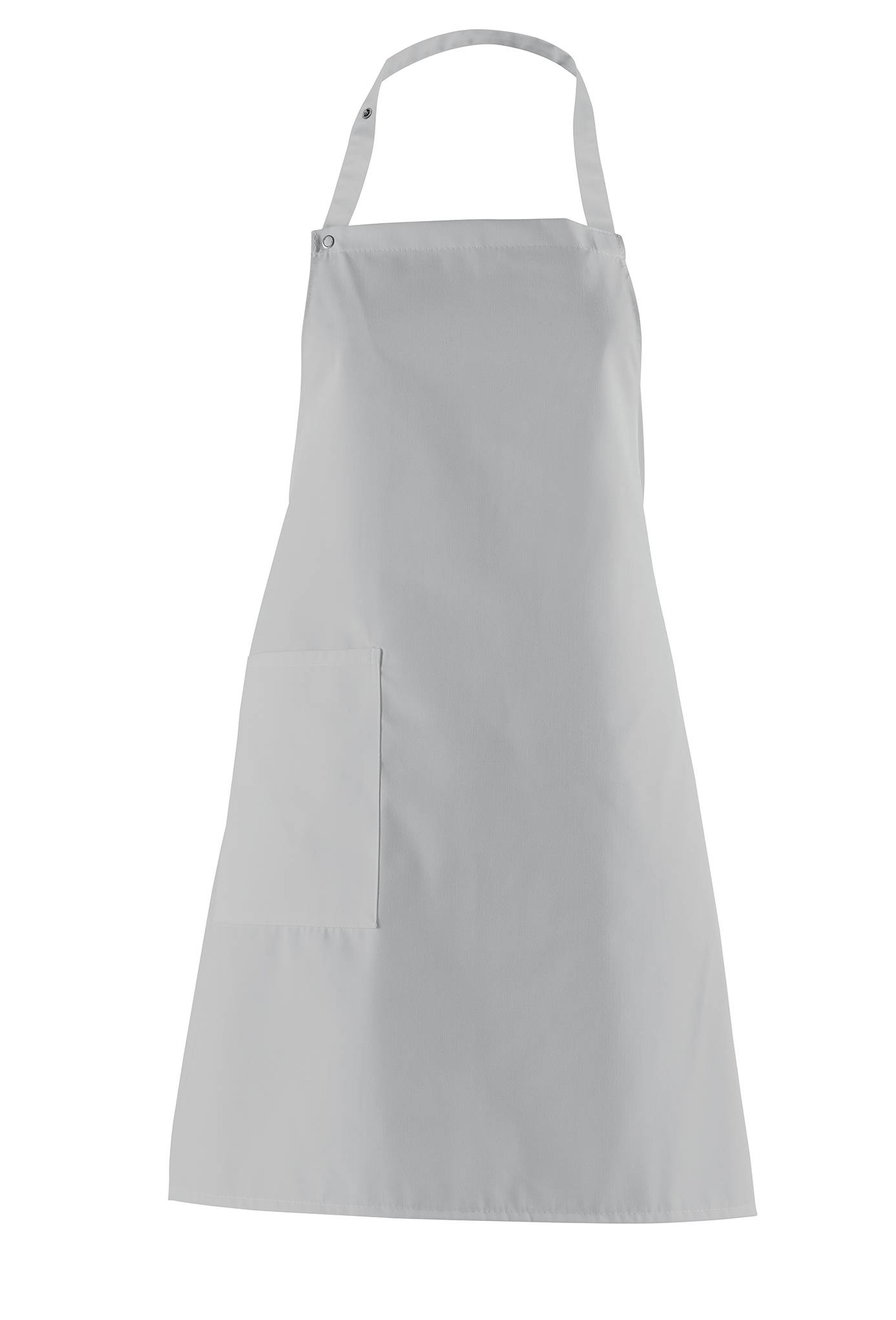 Latzschürze Nackenband verstellbar silbergrau, Gr. 34