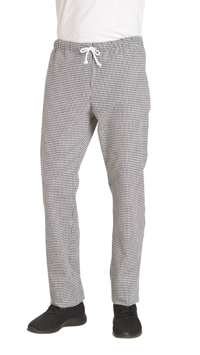 Hose Unisex schwarz/weiß, Gr. L