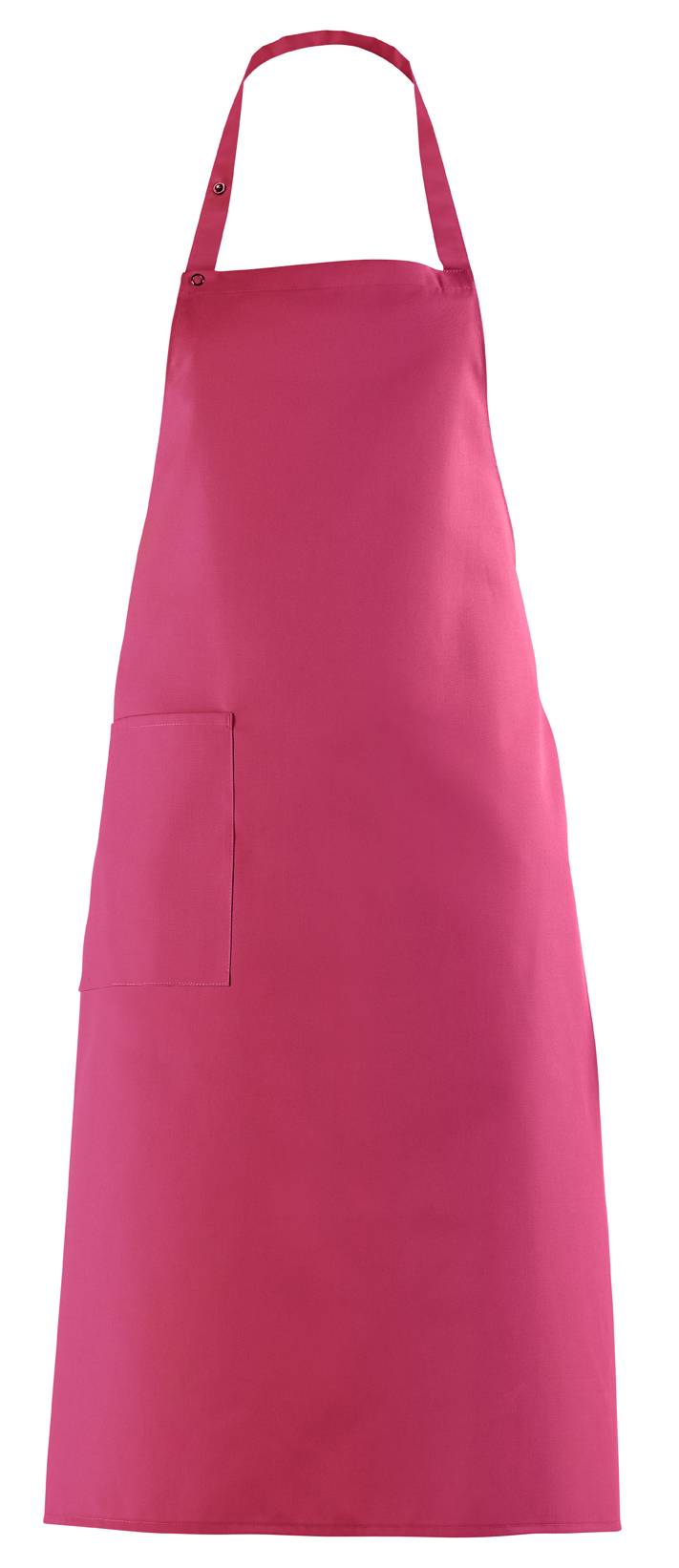 Latzschürze Druckknopfverschluss dunkelrosa, Gr. 34