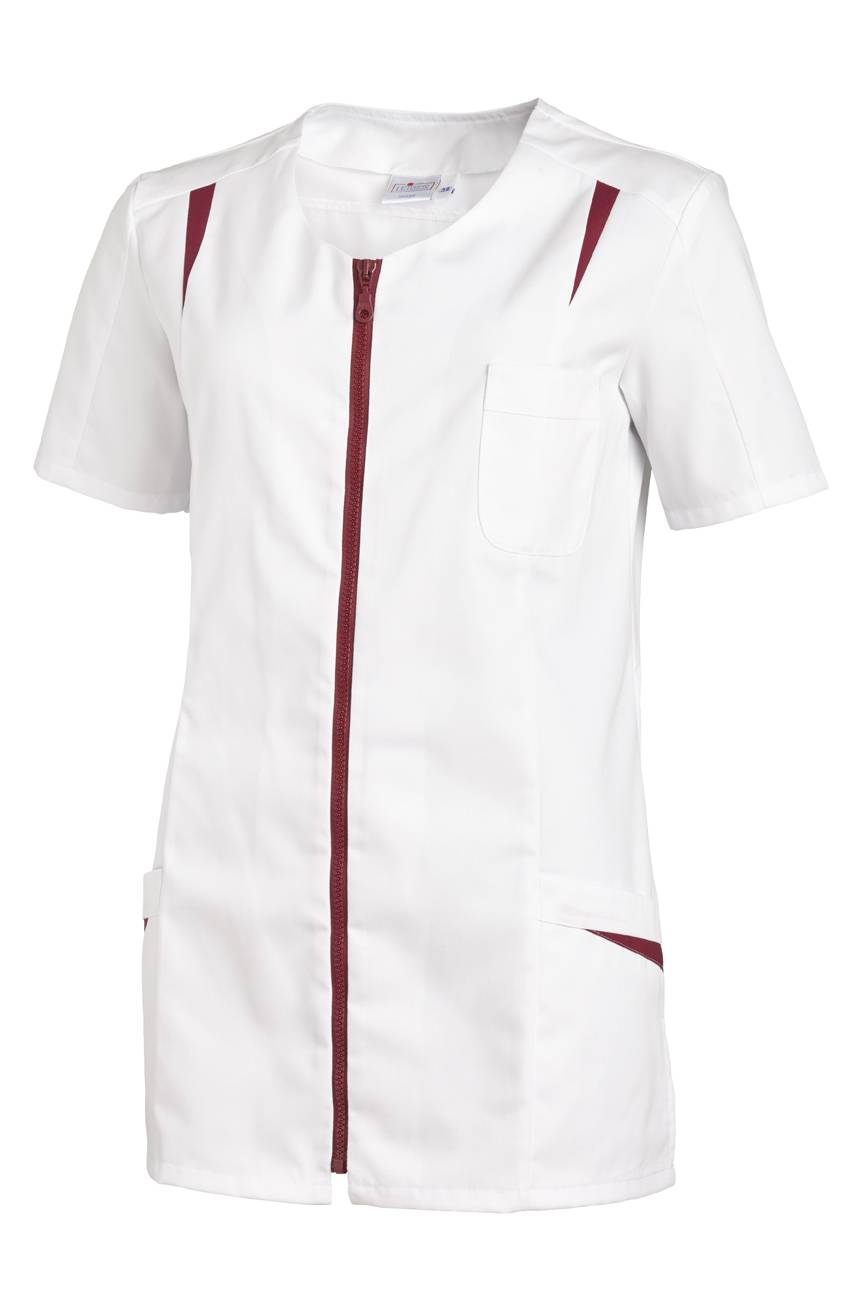 Kasack Damen weiß/beere, Gr. 44