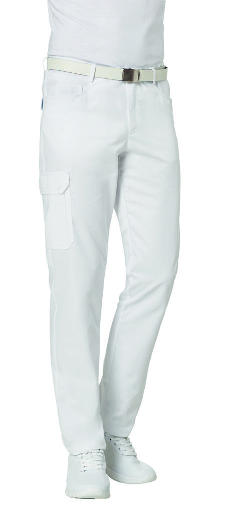 Hose 2 Schenkeltaschen weiß, Gr. 54