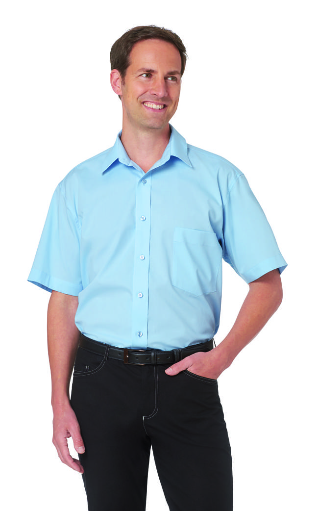 Hemd 1 Brusttasche hellblau, Gr. 49