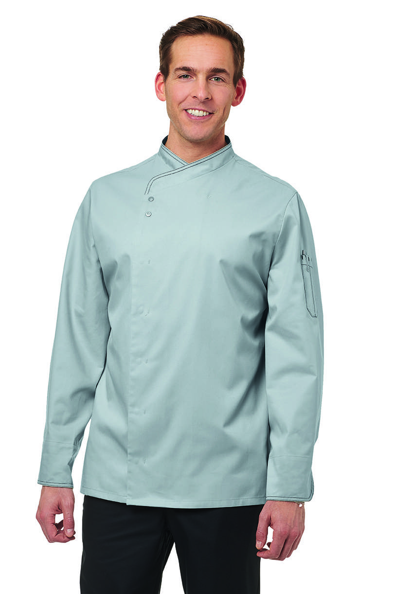 Kochjacke Herren silbergrau, Gr. 48
