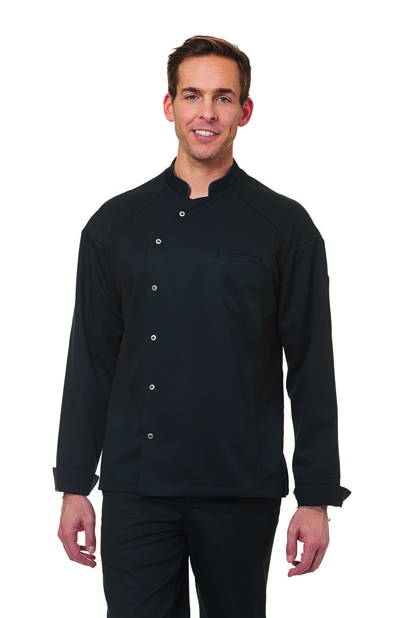 Kochjacke Herren schwarz, Gr. 54