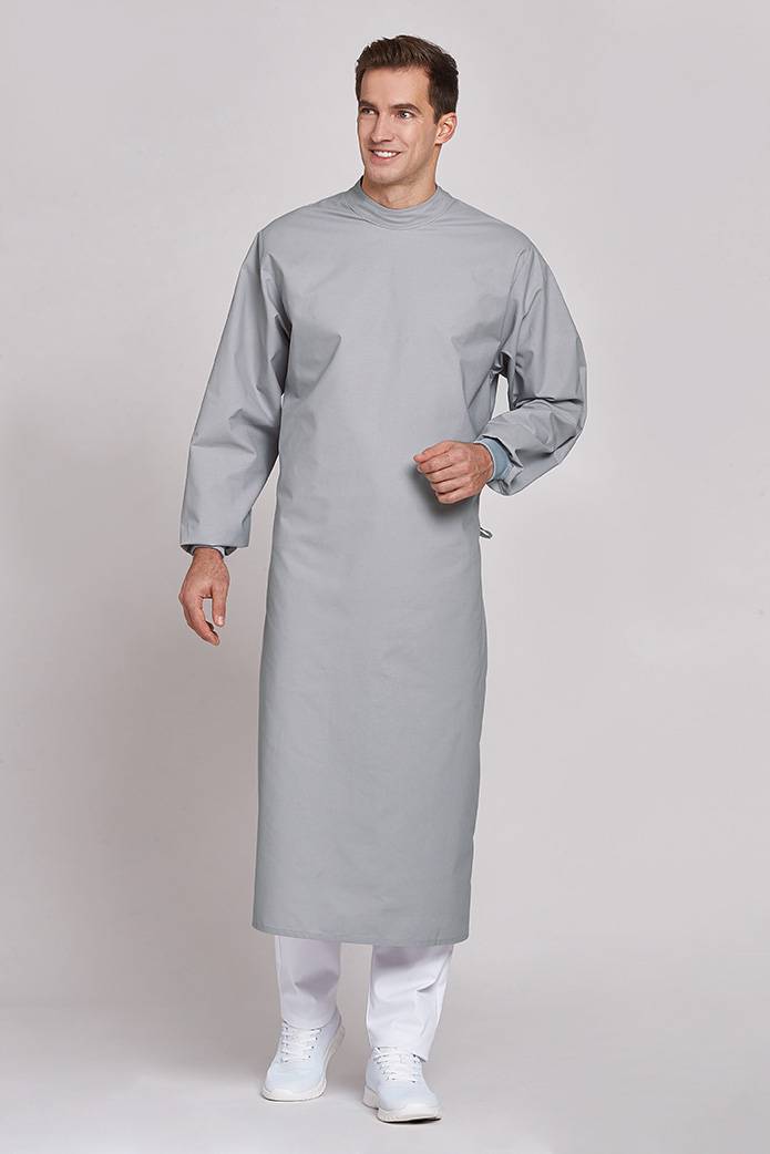 Krankenhaus-Mantel hellgrau, Gr. II