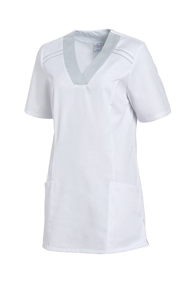 Schlupfkasack Damen weiß/silber, Gr. XXL