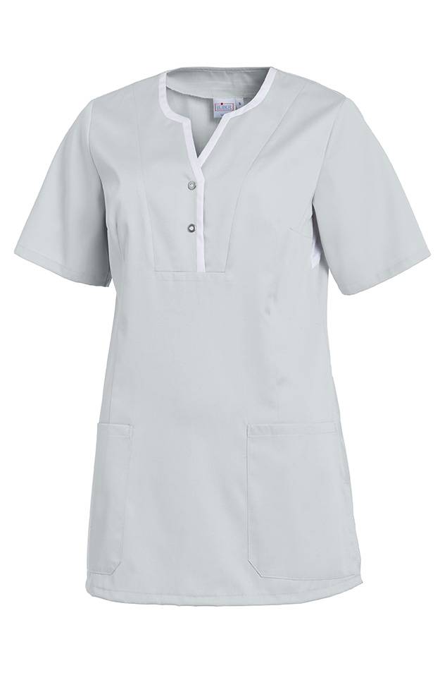 Schlupfkasack Damen silbergrau/weiß, Gr. 3XL