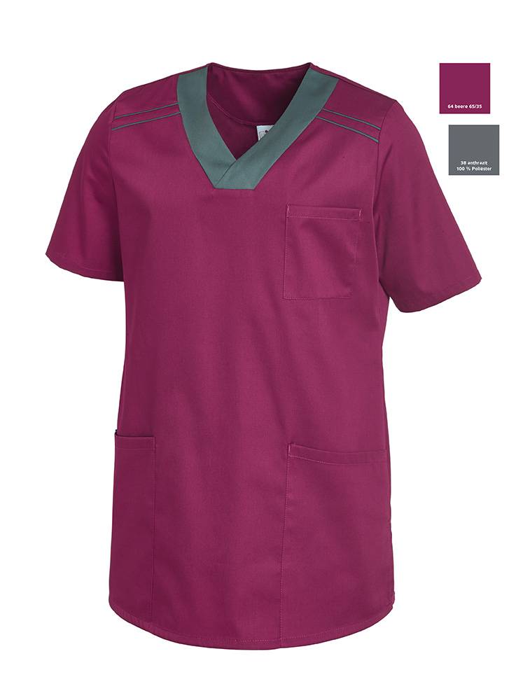 Schlupfkasack Unisex beere/anthrazit, Gr. S