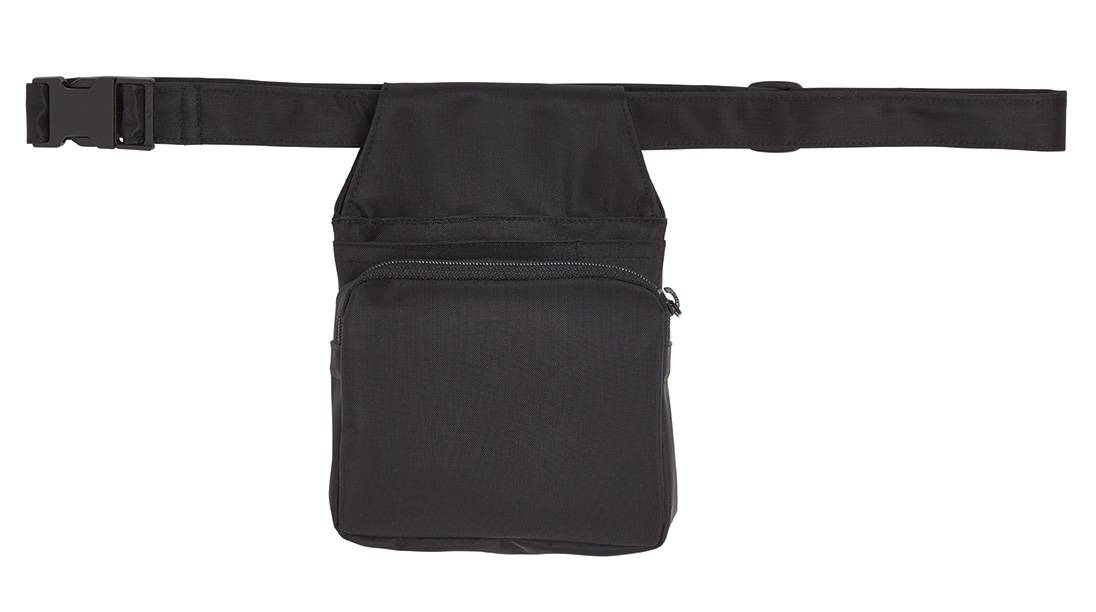 Gürteltasche mit Reißverschluß schwarz, Gr. 34