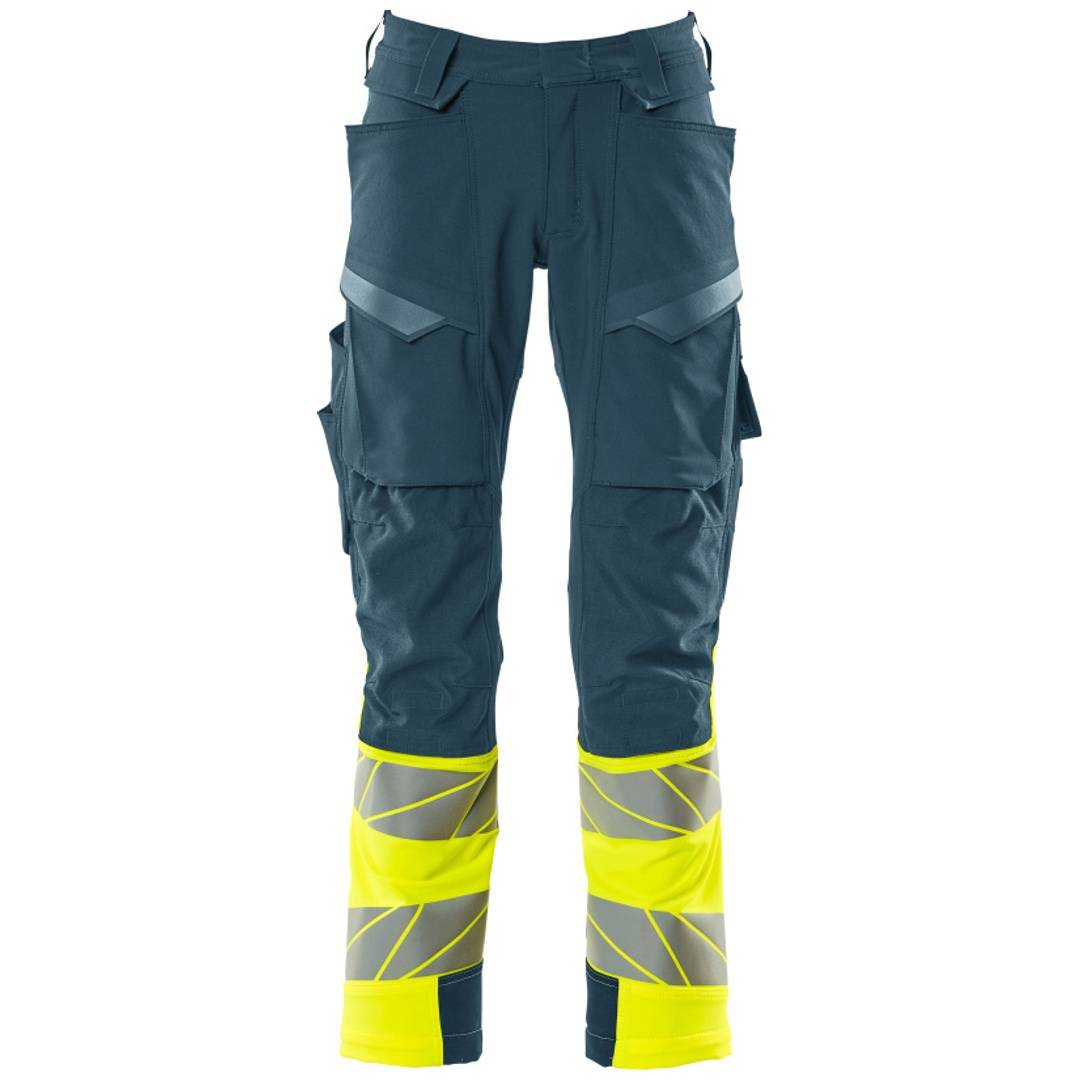 Mascot Hose mit Knietaschen 19179-511-4417 Gr. 76C49 dunkelpetroleum/hi-vis gelb