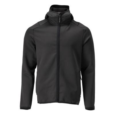 Microfleecejacke Fleecepullover, Kapuze, Reißverschluss 3XL