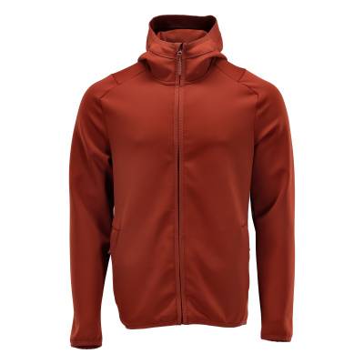 Microfleecejacke Fleecepullover, Kapuze, Reißverschluss L