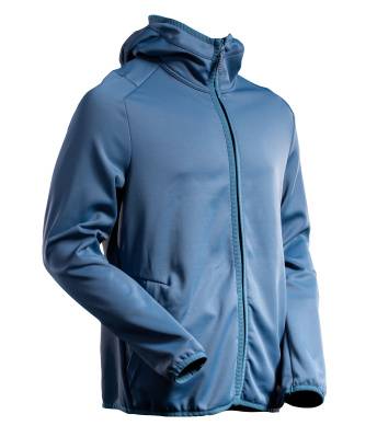 Microfleecejacke Fleecepullover, Kapuze, Reißverschluss 2XL