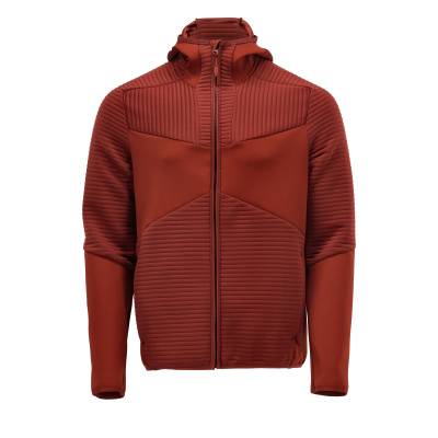 Microfleecejacke Fleecepullover, Kapuze, Reißverschluss 2XL