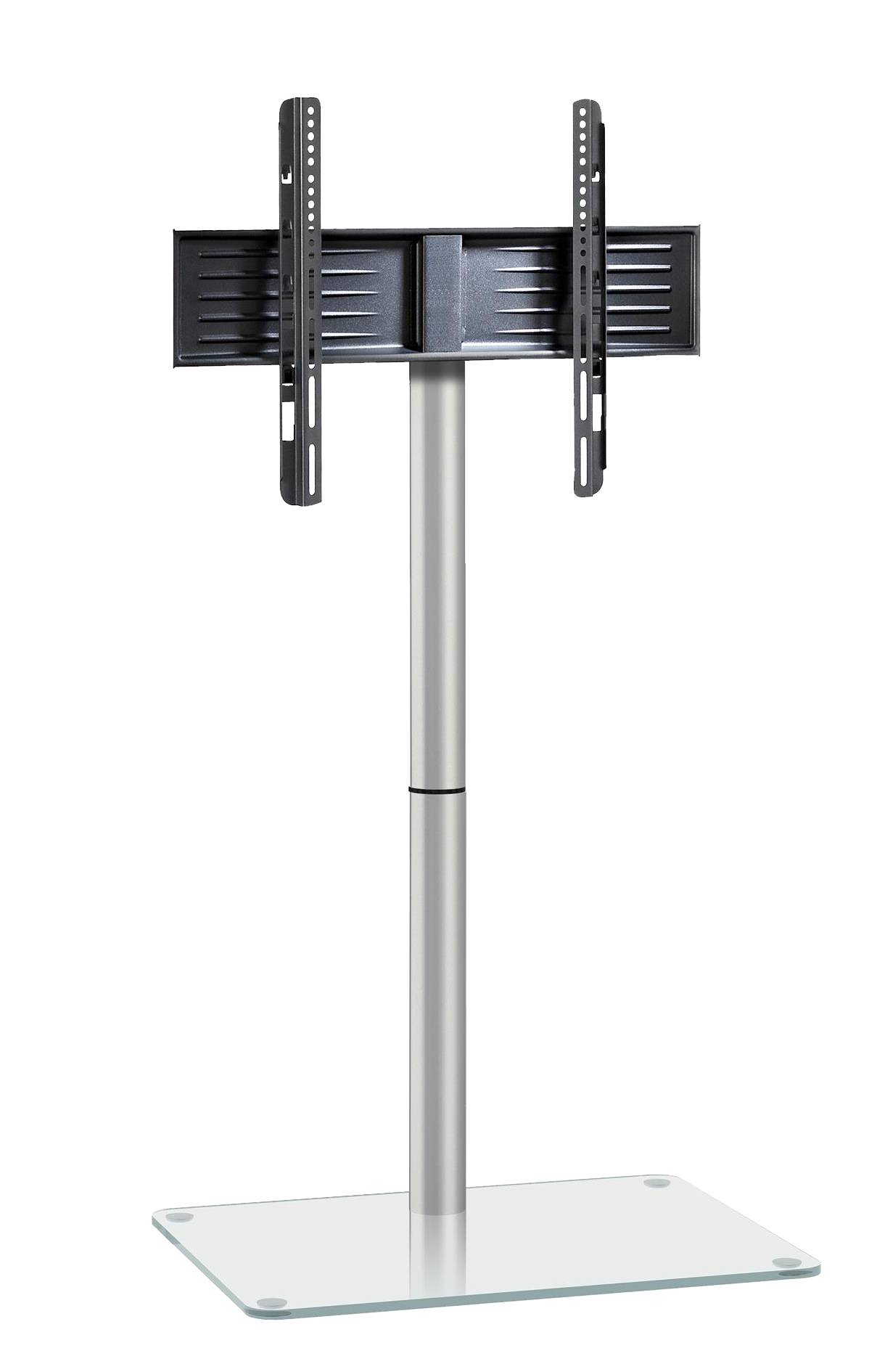 TV Standfuß Alu Rack Fernseh Glas Alani
