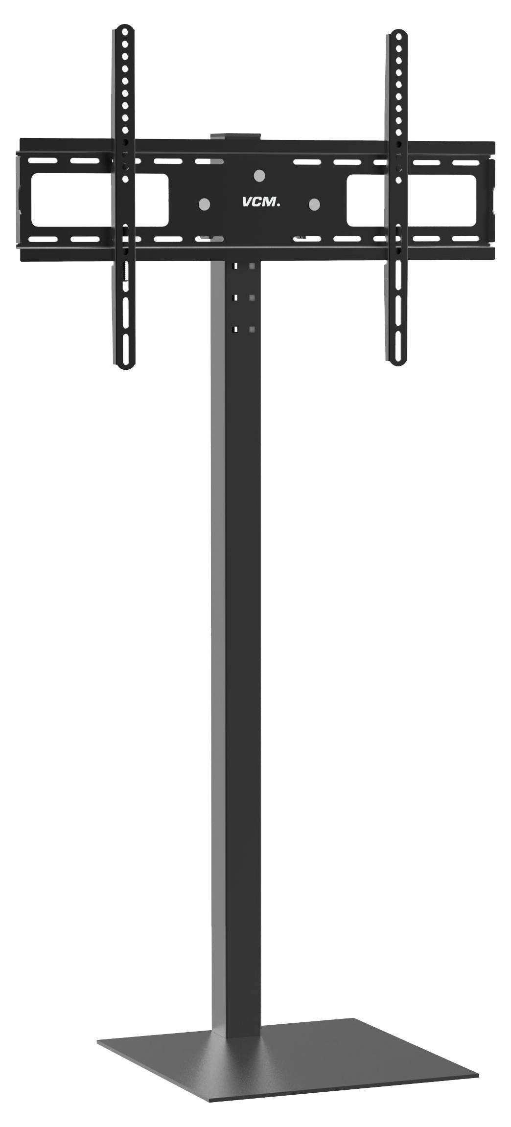 TV Standfuß Alu Rack Fernseh Glas Zanta