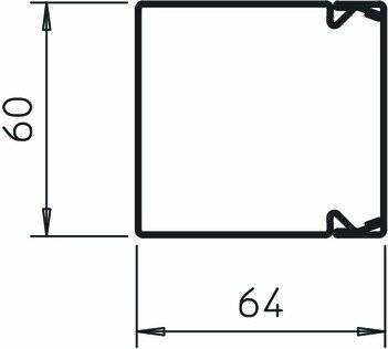 BETTERMANN Leitungsführungskanal ST vz LKM60060FS 64x60x2000mm