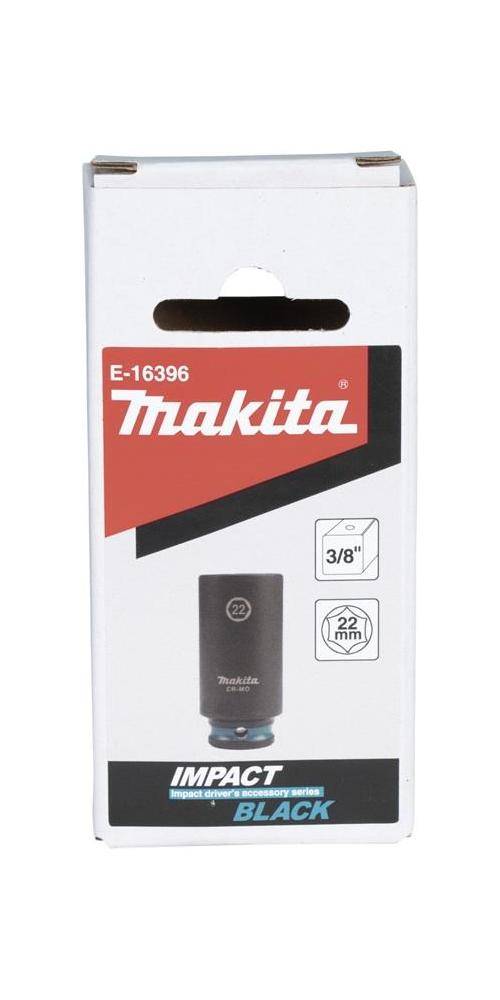 makita Steckschlssel E-16396 Impact Black 3/8Zoll Auen-4kt D.22mm lang