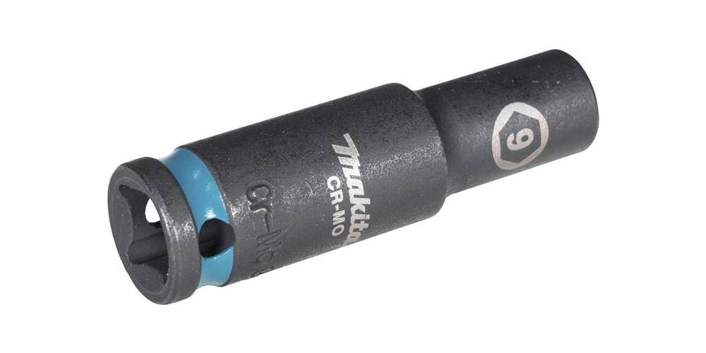 makita Steckschlssel E-16265 Impact Black 3/8Zoll Auen-4kt D.9mm lang