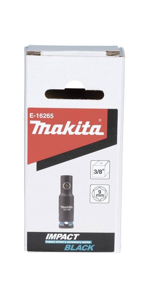 makita Steckschlssel E-16265 Impact Black 3/8Zoll Auen-4kt D.9mm lang