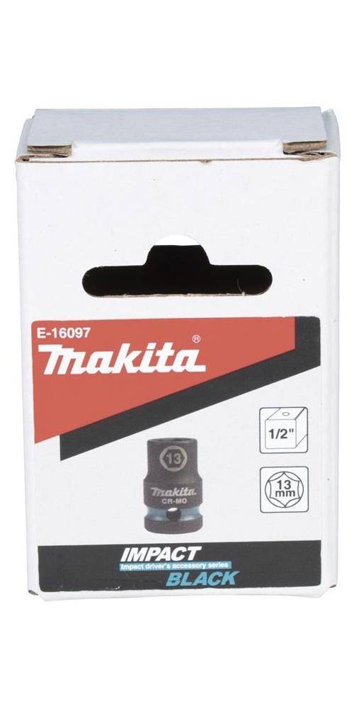 makita Steckschlssel E-16097 Impact Black 1/2Zoll Auen-4kt D.13mm kurz