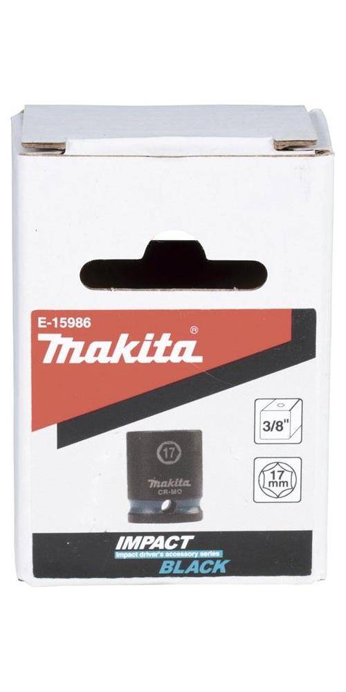 makita Steckschlssel E-15986 Impact Black 3/8Zoll Auen-4kt D.17mm kurz