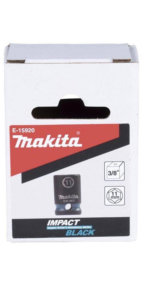 makita Steckschlssel E-15920 Impact Black 3/8Zoll Auen-4kt D.11mm kurz