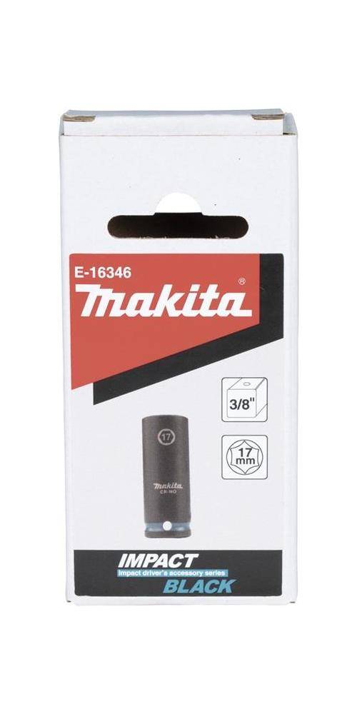makita Steckschlssel E-16346 Impact Black 3/8Zoll Auen-4kt D.17mm lang