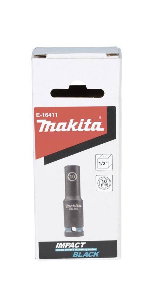 makita Steckschlssel E-16411 Impact Black 1/2Zoll Auen-4kt D.10mm lang