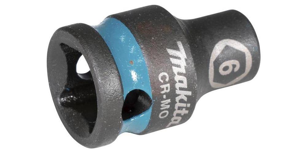 makita Steckschlssel E-15877 Impact Black 3/8Zoll Auen-4kt D.6mm kurz