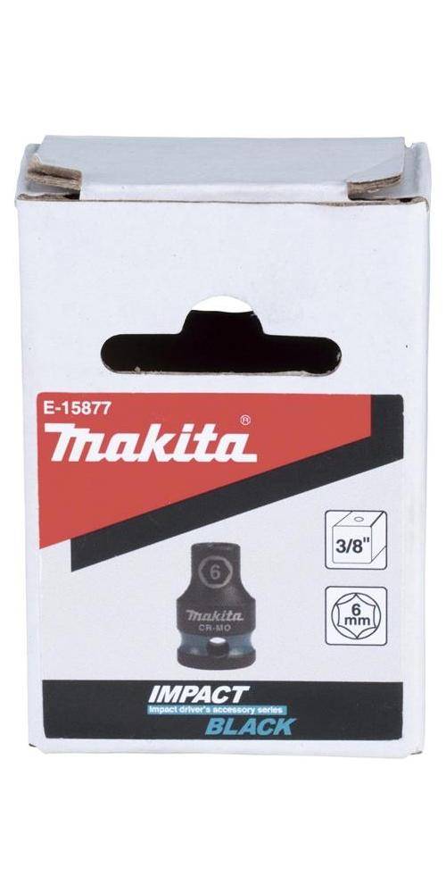 makita Steckschlssel E-15877 Impact Black 3/8Zoll Auen-4kt D.6mm kurz