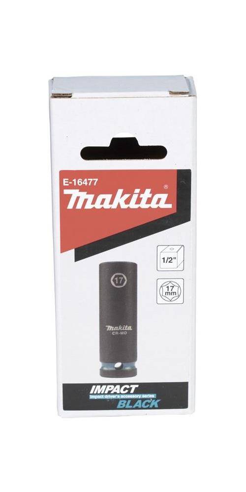 makita Steckschlssel E-16477 Impact Black 1/2Zoll Auen-4kt D.17mm lang