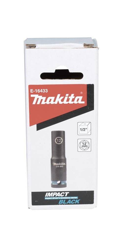 makita Steckschlssel E-16433 Impact Black 1/2Zoll Auen-4kt D.12mm lang