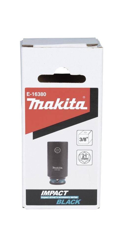 makita Steckschlssel E-16380 Impact Black 3/8Zoll Auen-4kt D.21mm lang