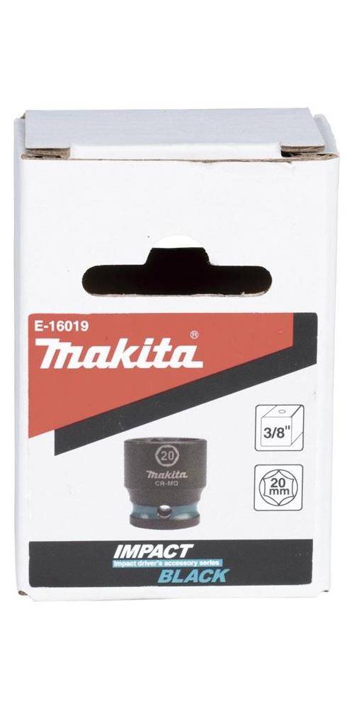 makita Steckschlssel E-16019 Impact Black 3/8Zoll Auen-4kt D.20mm kurz