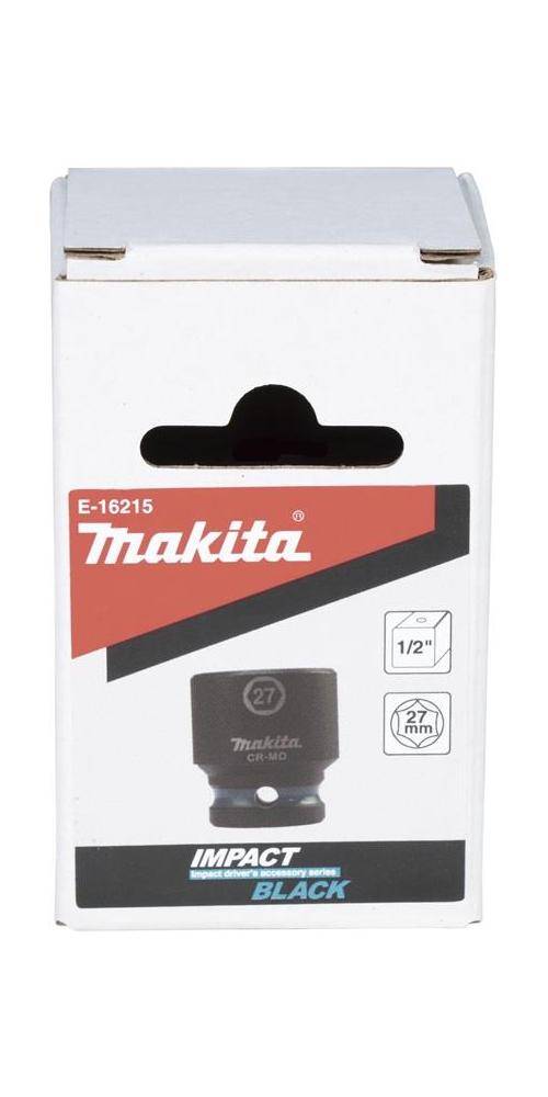 makita Steckschlssel E-16215 Impact Black 1/2Zoll Auen-4kt D.27mm kurz