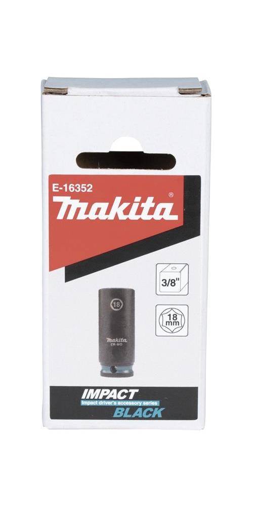 makita Steckschlssel E-16352 Impact Black 3/8Zoll Auen-4kt D.18mm lang